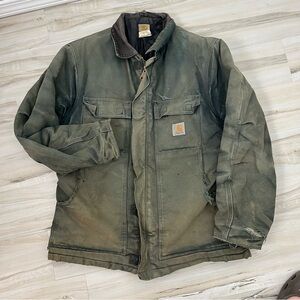 Carhartt Vintage Distressed Thrashed Chore Work Coat C03